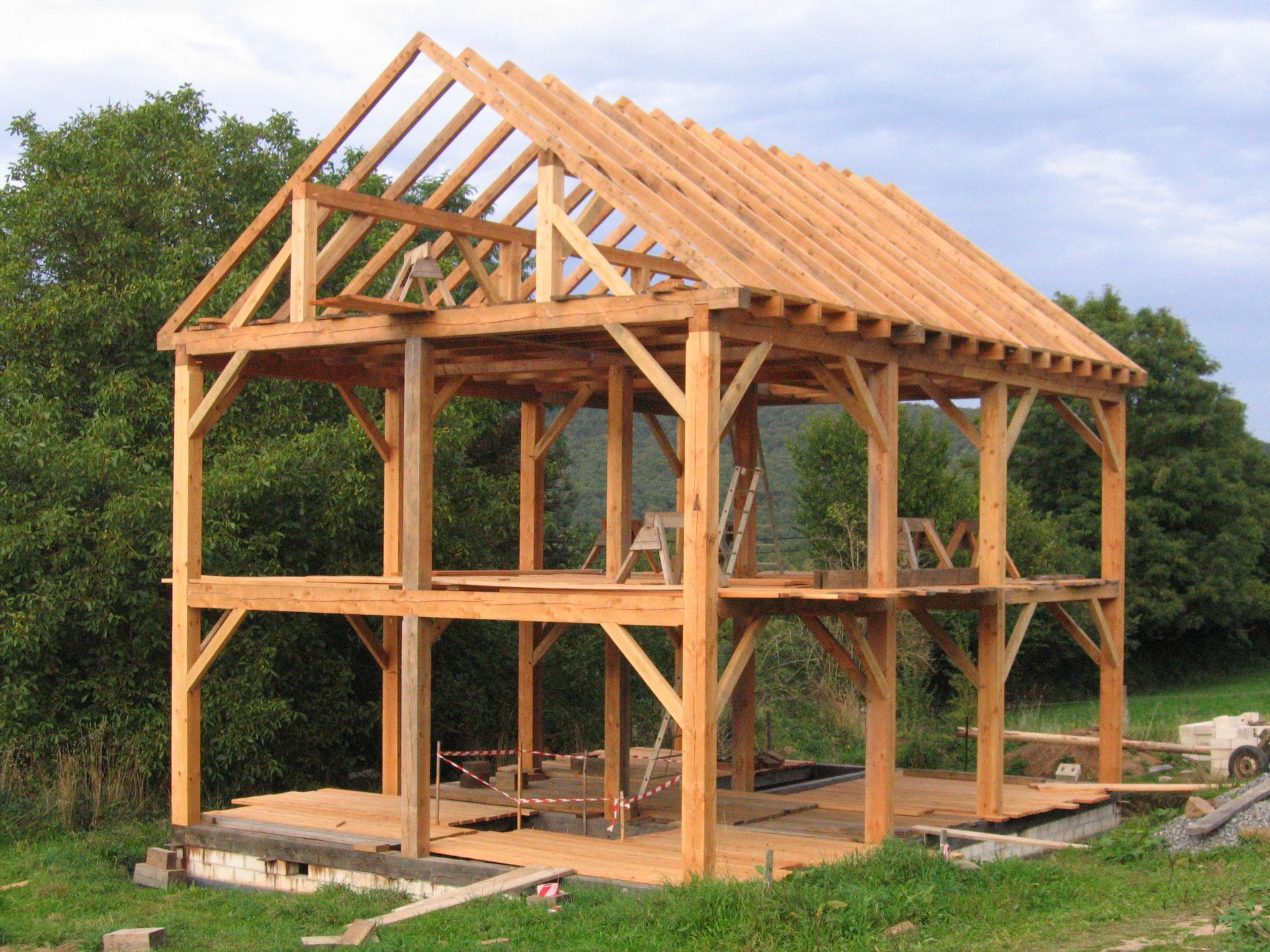 l'ossature de notre maison ossature bois charpente traditionelle