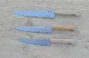 Couteau de cuisine 16cm en acier carbone et buis