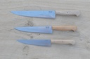 Couteau de cuisine 20cm en acier carbone et hêtre Pallarès