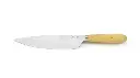 Couteau de cuisine 22cm en acier carbone et buis