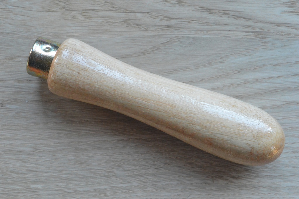 Houten handvat voor vijl