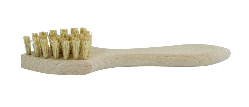 Firm shoe polish brush