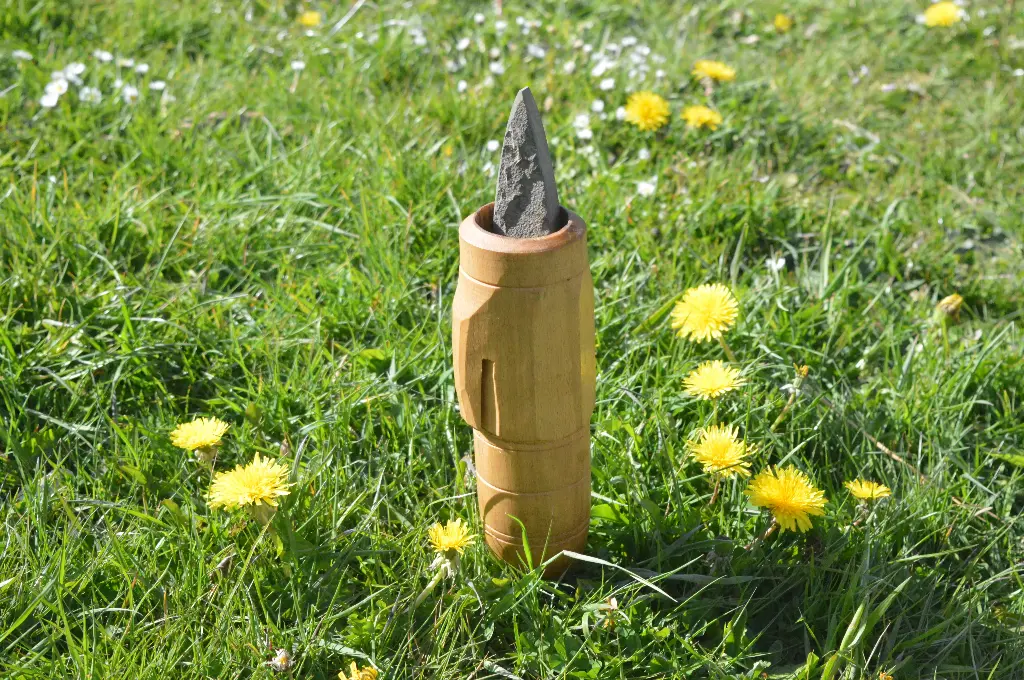 Houten wetsteenhouder