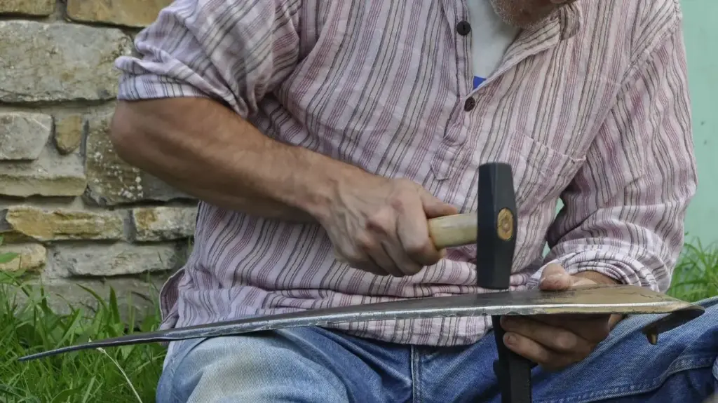 Preparation and peening service for a new scythe blade (60cm)