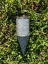 Old galvanised whetstone holder