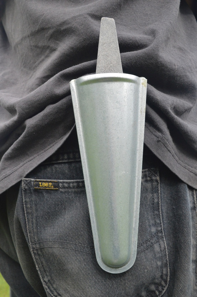 Galvanised whetstone holder