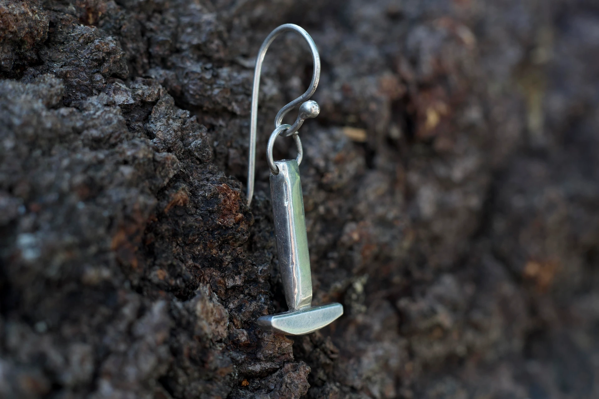 Boucle d'oreille marteau