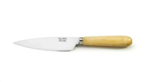 Carbon steel and boxwood kitchen knife 13cm