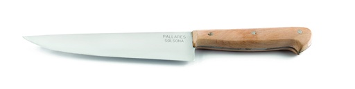 Carbon steel and beechwood kitchen knife  17cm