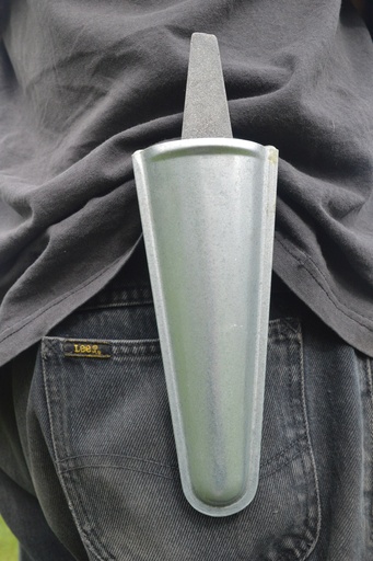 Galvanised whetstone holder